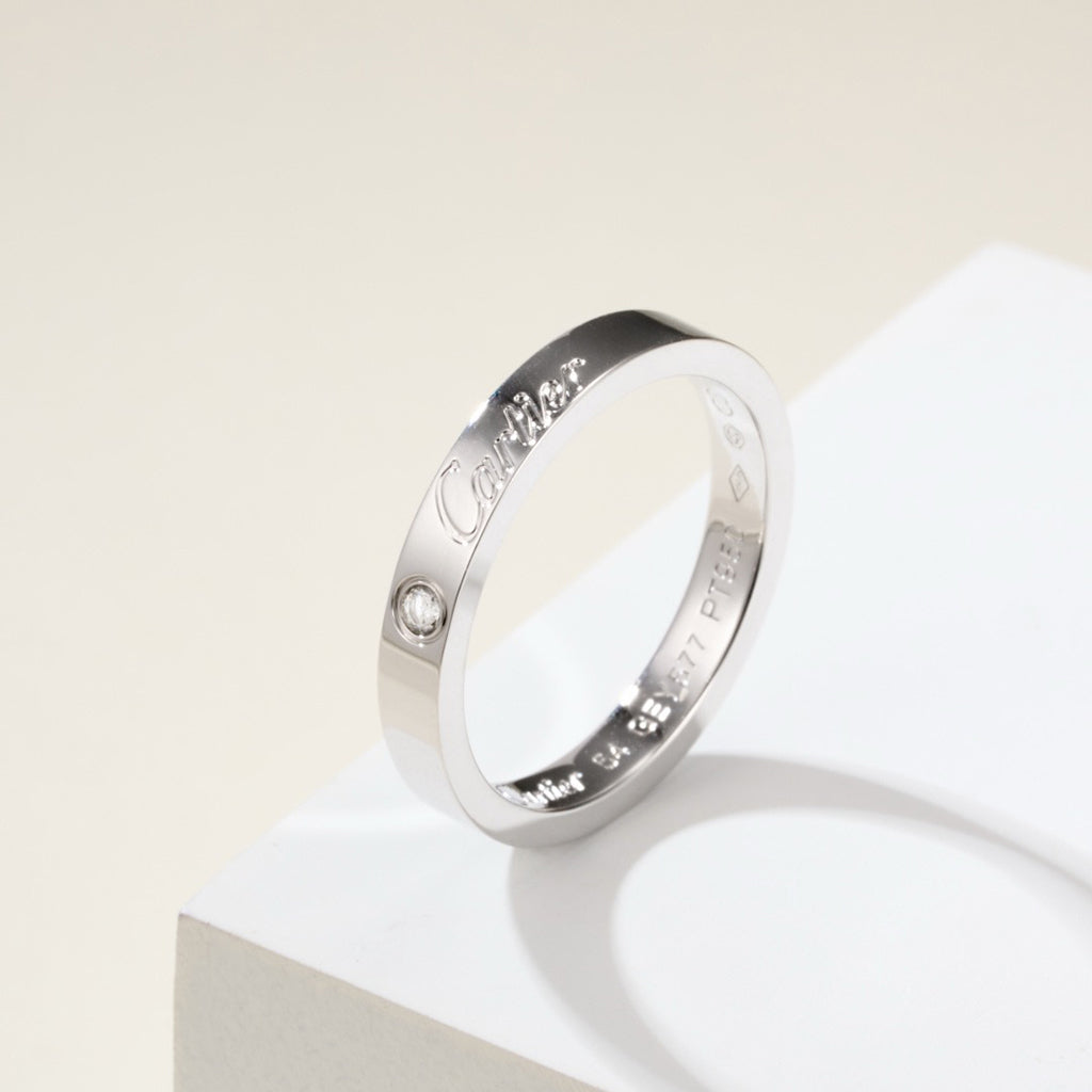 [ELAN LUXE]LOVE RING 4MM 1 DIAMOND