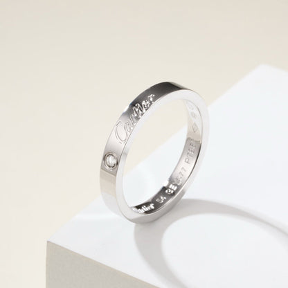 [ELAN LUXE]LOVE RING 4MM 1 DIAMOND