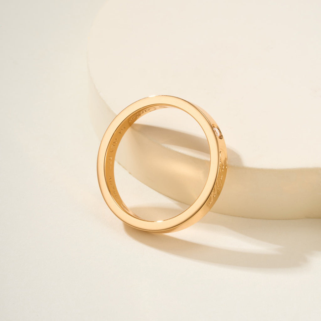 [ELAN LUXE]LOVE RING 4MM 1 DIAMOND