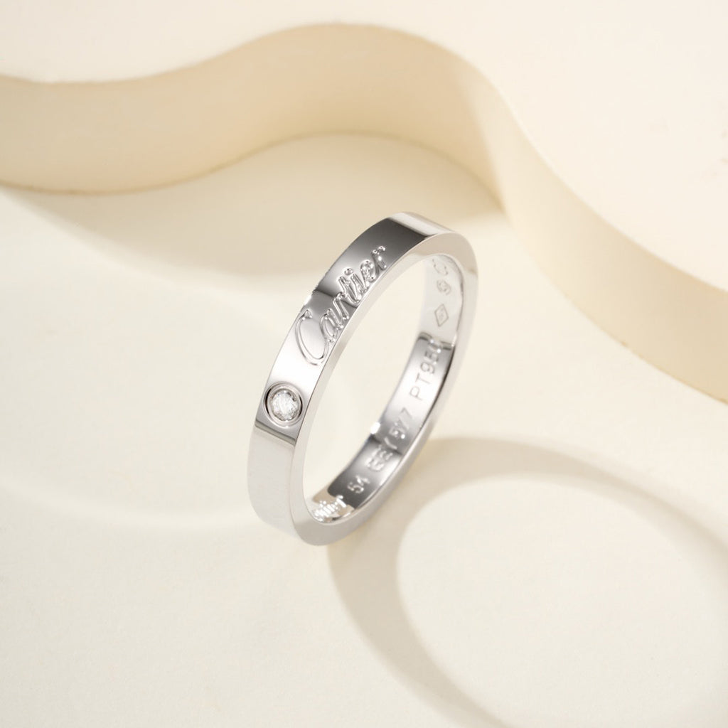 [ELAN LUXE]LOVE RING 4MM 1 DIAMOND