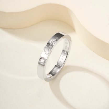 [ELAN LUXE]LOVE RING 4MM 1 DIAMOND