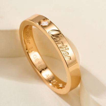 [ELAN LUXE]LOVE RING 4MM 1 DIAMOND
