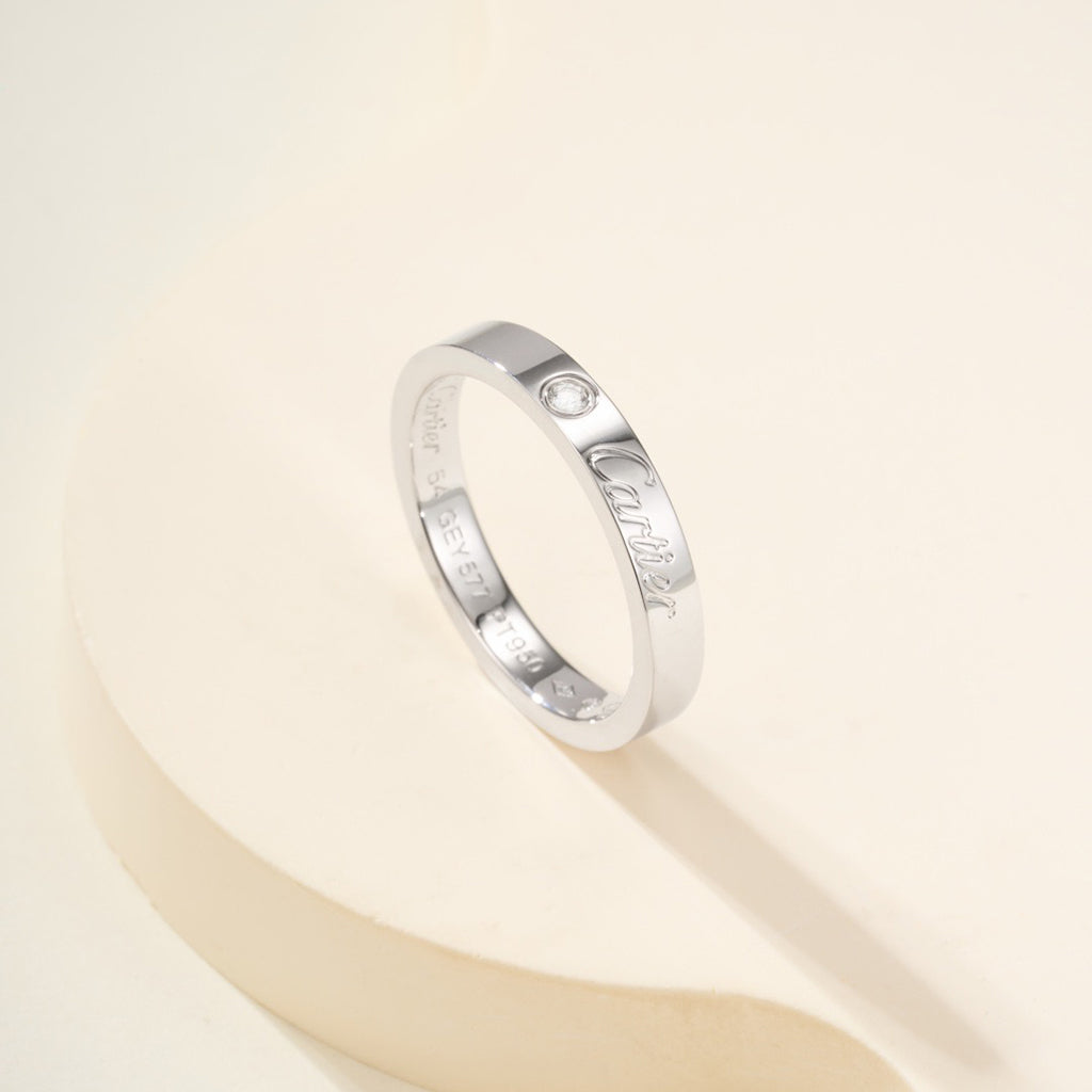 [ELAN LUXE]LOVE RING 4MM 1 DIAMOND