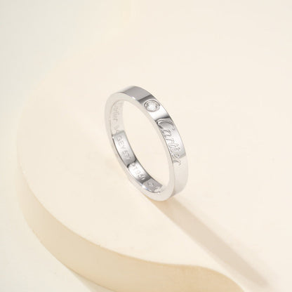 [ELAN LUXE]LOVE RING 4MM 1 DIAMOND