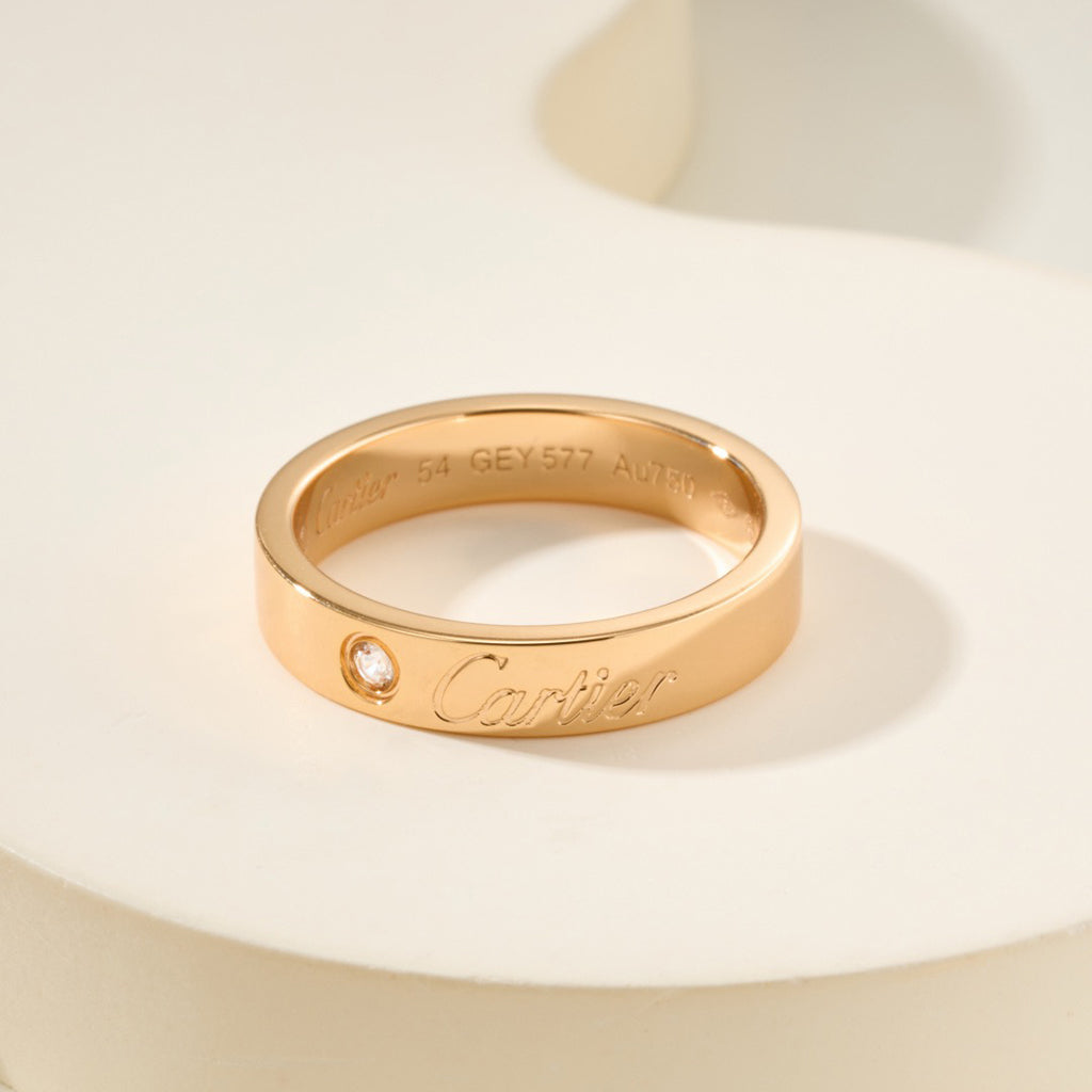 [ELAN LUXE]LOVE RING 4MM 1 DIAMOND