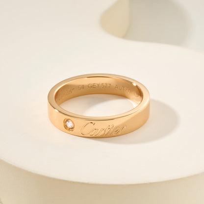 [ELAN LUXE]LOVE RING 4MM 1 DIAMOND