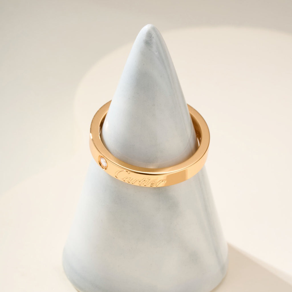 [ELAN LUXE]LOVE RING 4MM 1 DIAMOND