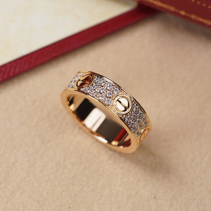 [ELAN LUXE]LOVE RING 5.5MM DIAMONDS PAVED