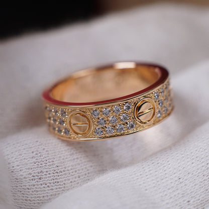 [ELAN LUXE]LOVE RING 5.5MM DIAMONDS PAVED