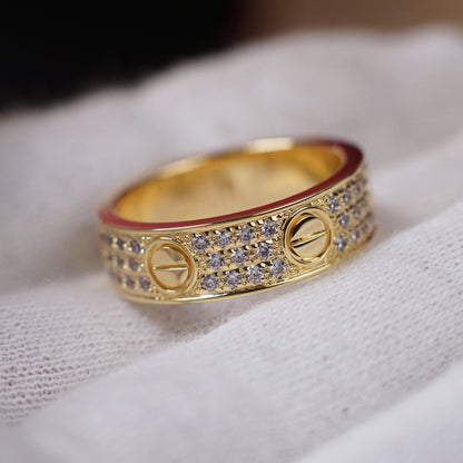 [ELAN LUXE]LOVE RING 5.5MM DIAMONDS PAVED