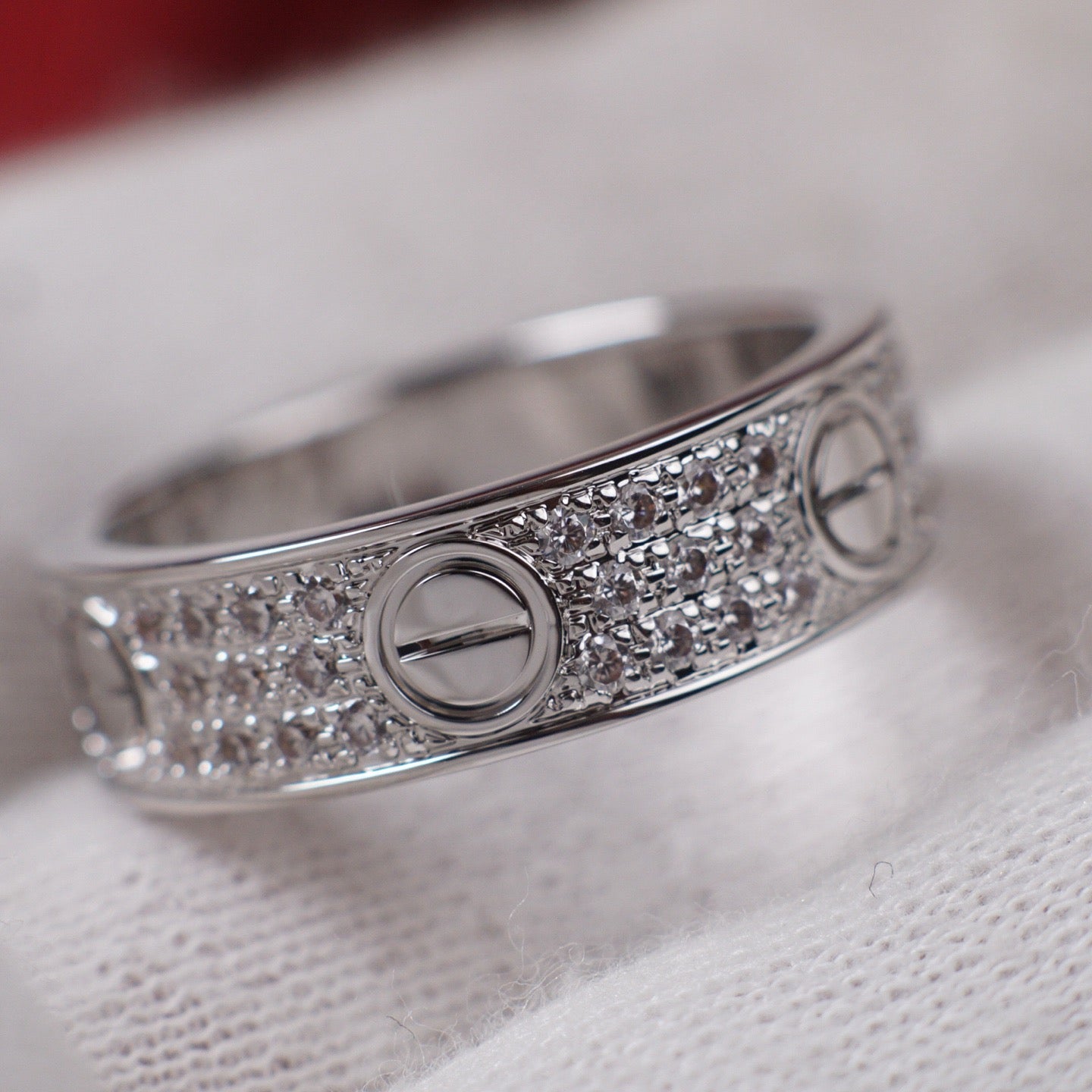 [ELAN LUXE]LOVE RING 5.5MM DIAMONDS PAVED