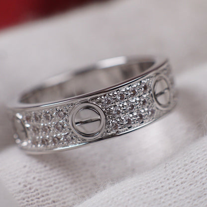[ELAN LUXE]LOVE RING 5.5MM DIAMONDS PAVED