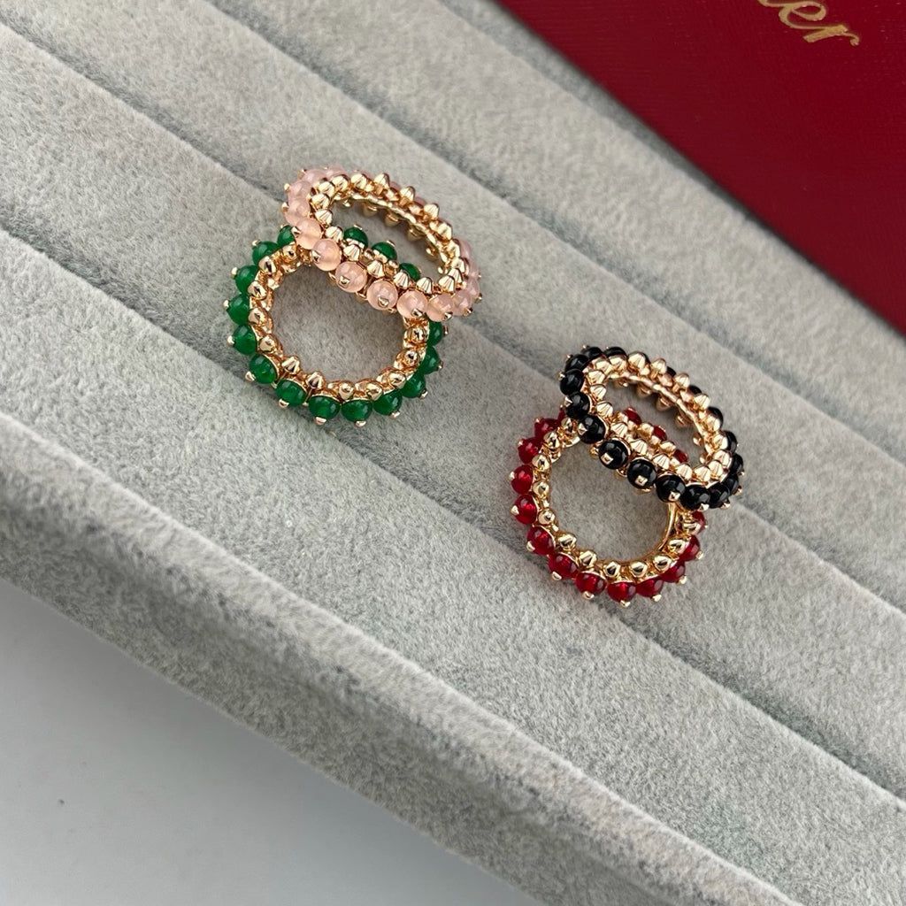 [ELAN LUXE]CLASH 7.9MM AGATE CHALCEDONY RING