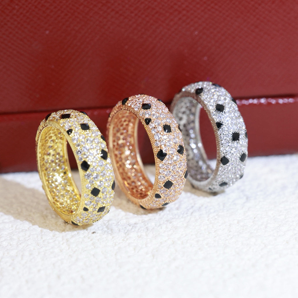 [ELAN LUXE]PANTHERE SPOTTED FULL DIAMOND RING