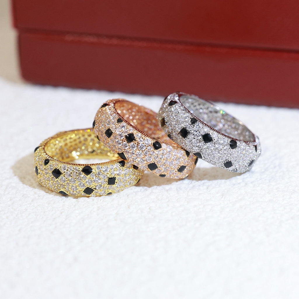 [ELAN LUXE]PANTHERE SPOTTED FULL DIAMOND RING