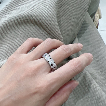 [ELAN LUXE]PANTHERE SPOTTED FULL DIAMOND RING