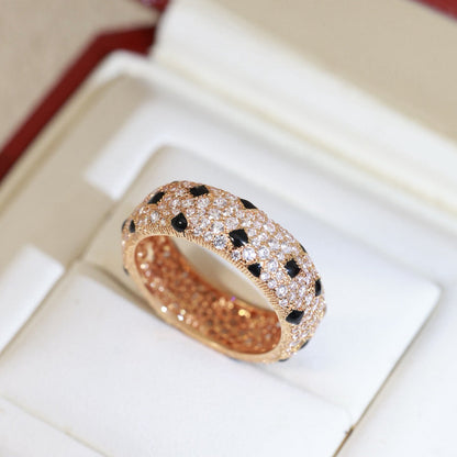 [ELAN LUXE]PANTHERE SPOTTED FULL DIAMOND RING
