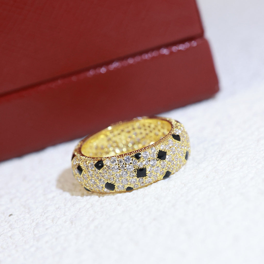 [ELAN LUXE]PANTHERE SPOTTED FULL DIAMOND RING