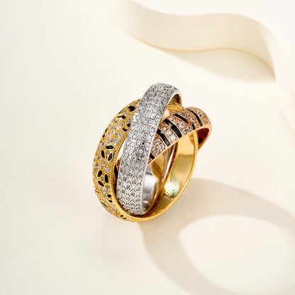 [ELAN LUXE] TRINITY  RING LEOPARD PRINT