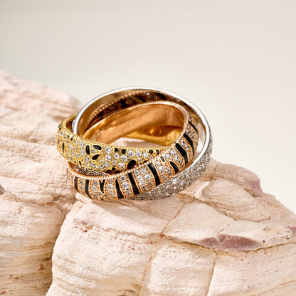 [ELAN LUXE] TRINITY  RING LEOPARD PRINT