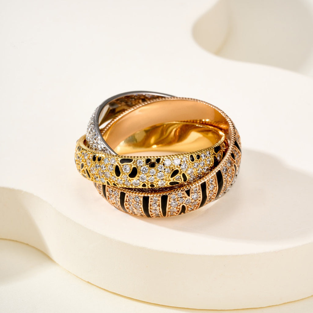 [ELAN LUXE] TRINITY  RING LEOPARD PRINT