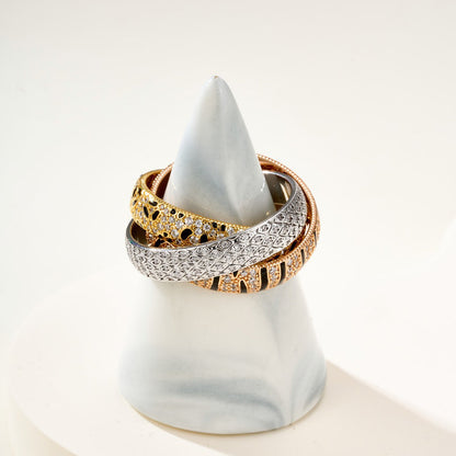 [ELAN LUXE] TRINITY  RING LEOPARD PRINT