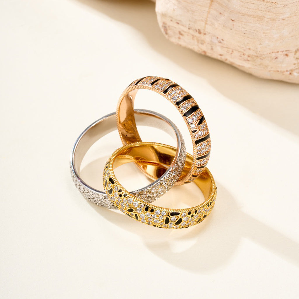 [ELAN LUXE] TRINITY  RING LEOPARD PRINT
