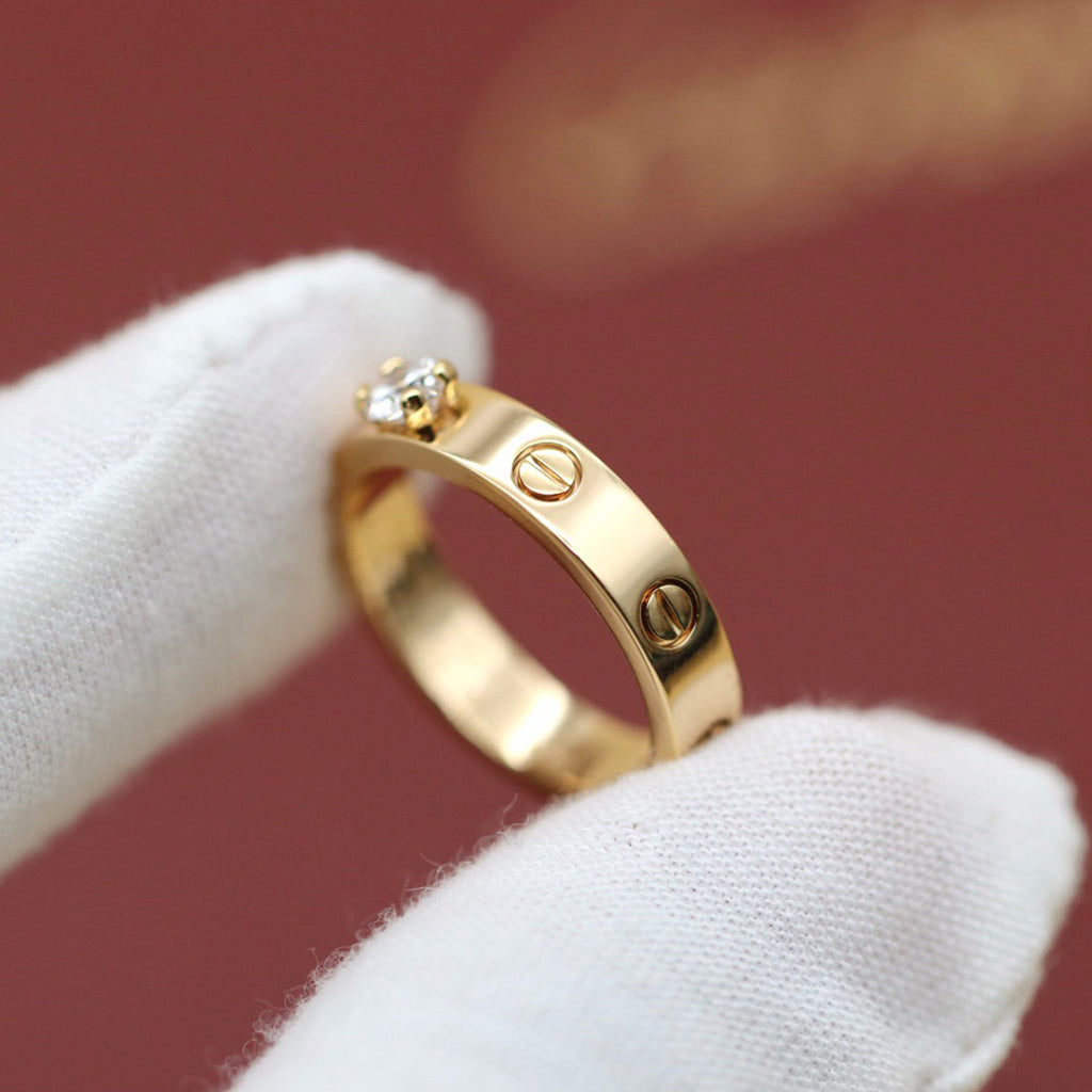 [ELAN LUXE]LOVE RING 3.6MM 1 BIG DIAMOND