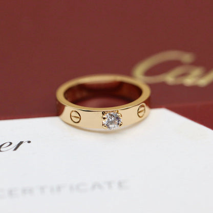 [ELAN LUXE]LOVE RING 3.6MM 1 BIG DIAMOND