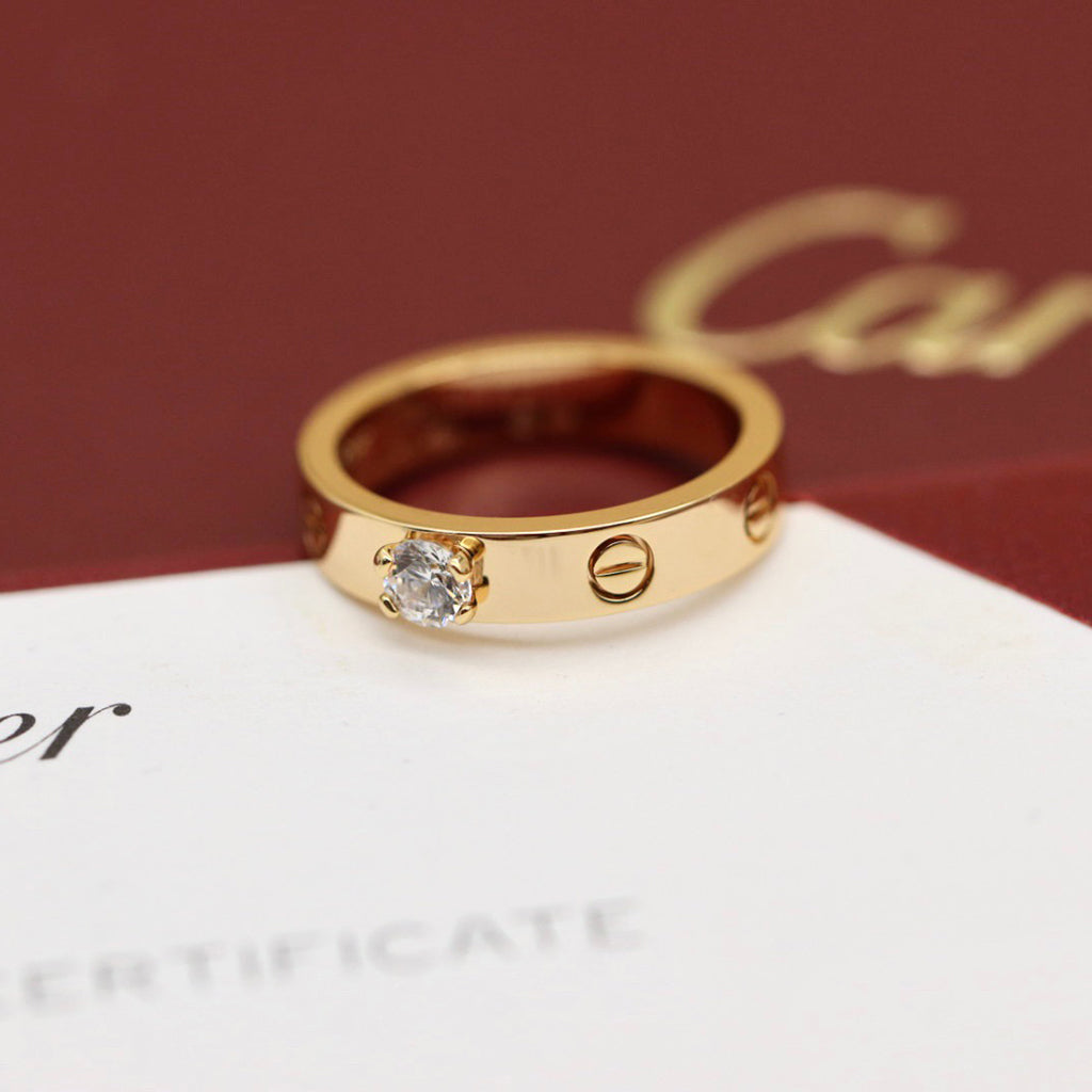 [ELAN LUXE]LOVE RING 3.6MM 1 BIG DIAMOND