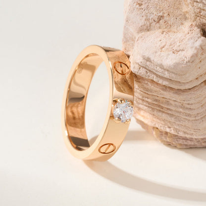 [ELAN LUXE]LOVE RING 3.6MM 1 BIG DIAMOND