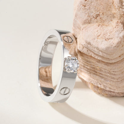 [ELAN LUXE]LOVE RING 3.6MM 1 BIG DIAMOND