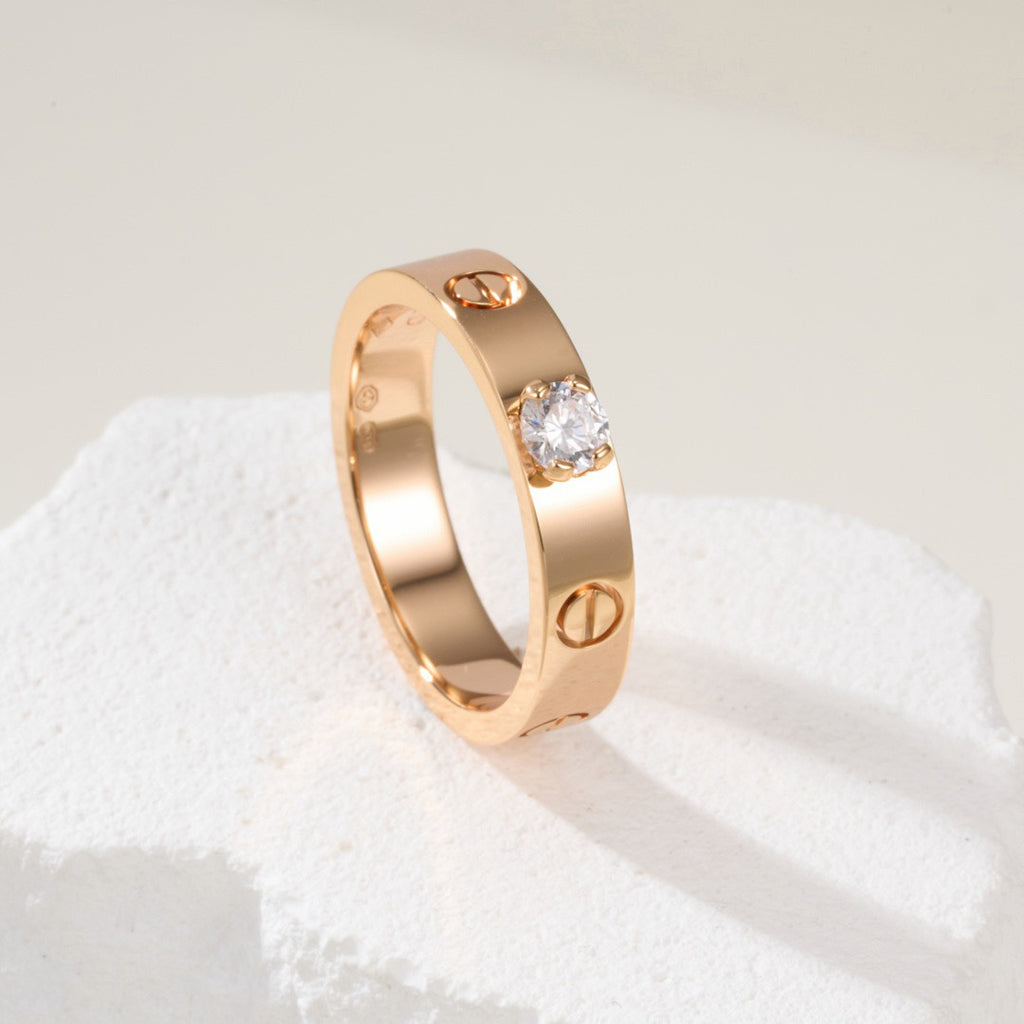 [ELAN LUXE]LOVE RING 3.6MM 1 BIG DIAMOND