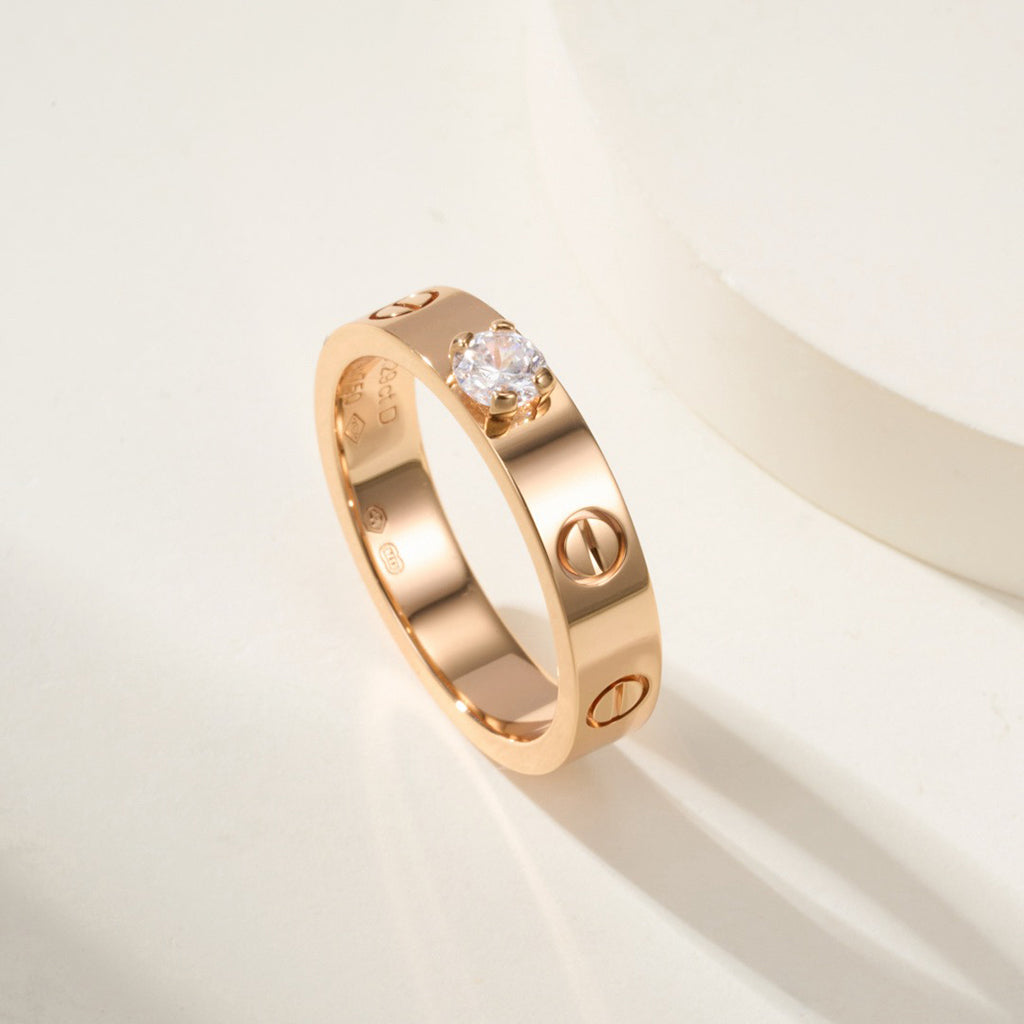[ELAN LUXE]LOVE RING 3.6MM 1 BIG DIAMOND