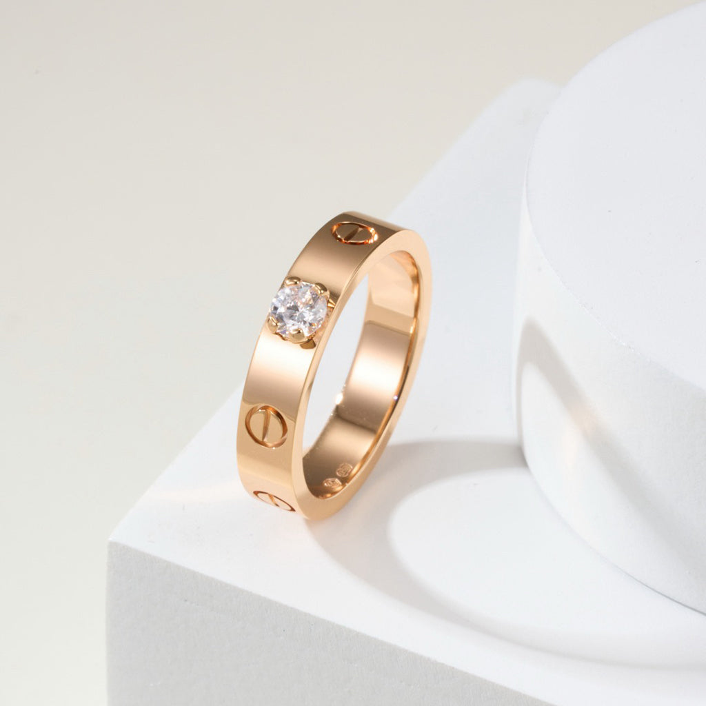 [ELAN LUXE]LOVE RING 3.6MM 1 BIG DIAMOND