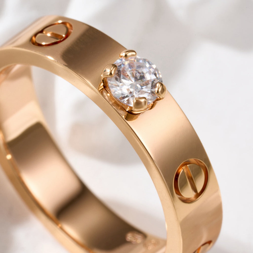 [ELAN LUXE]LOVE RING 3.6MM 1 BIG DIAMOND