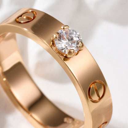 [ELAN LUXE]LOVE RING 3.6MM 1 BIG DIAMOND