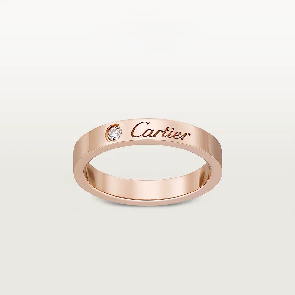 [ELAN LUXE]LOVE RING 4MM 1 DIAMOND