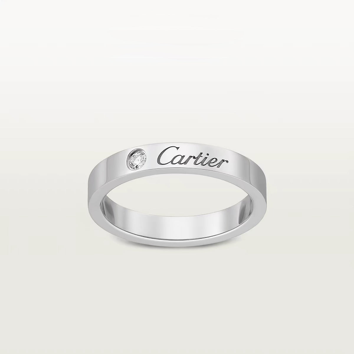 [ELAN LUXE]LOVE RING 4MM 1 DIAMOND