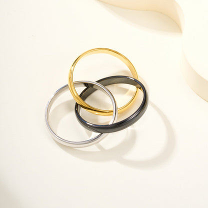 [ELAN LUXE]TRINITY 3.2MM RING BLACK CERAMIC