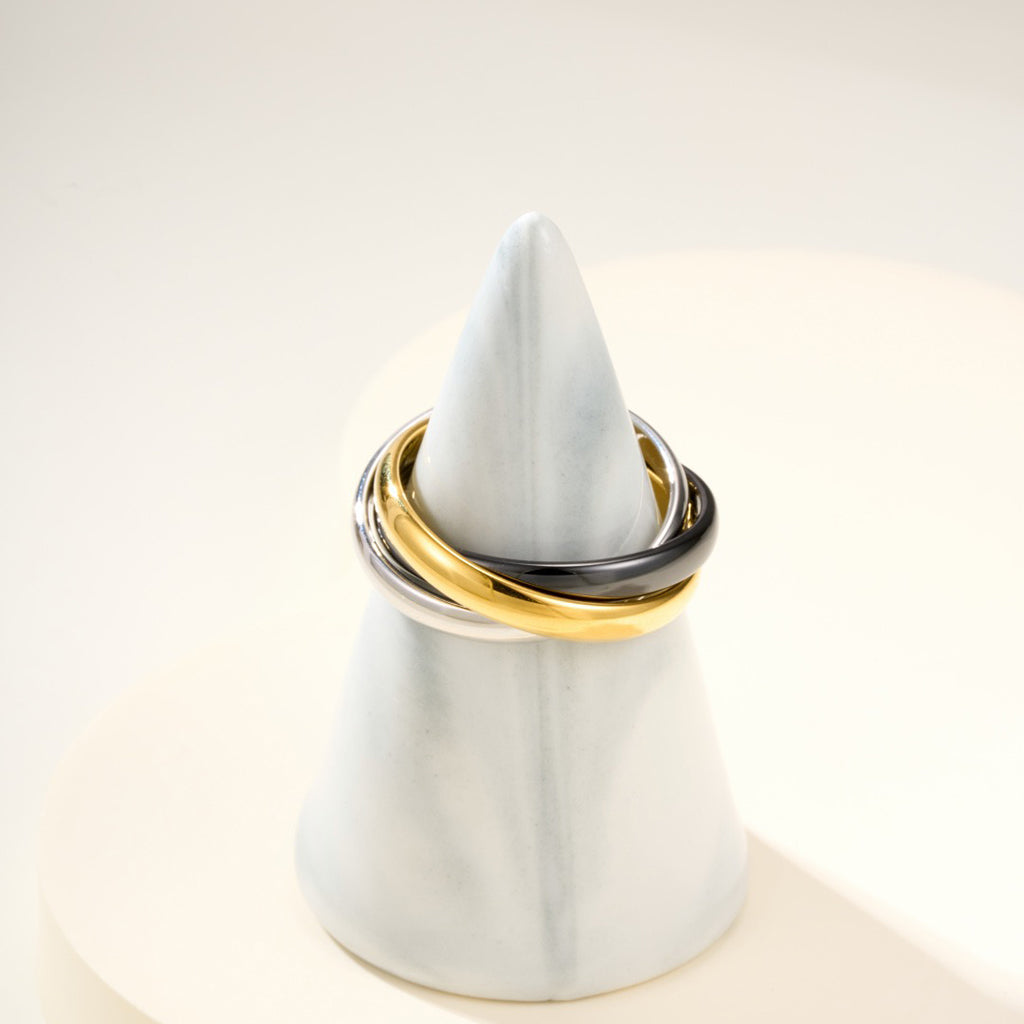 [ELAN LUXE]TRINITY 3.2MM RING BLACK CERAMIC