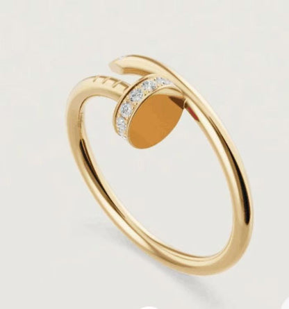 [ELAN LUXE]JUSTE 1.8MM HALF DIAMOND RING