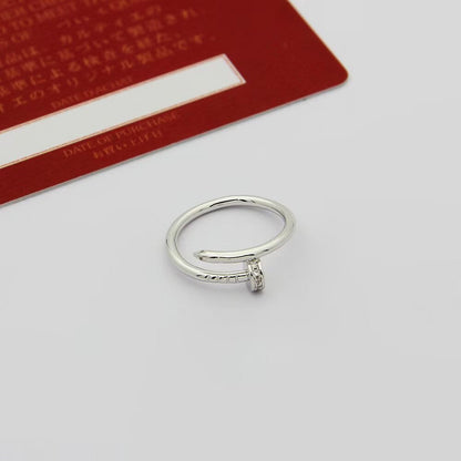 [ELAN LUXE]JUSTE 1.8MM HALF DIAMOND RING