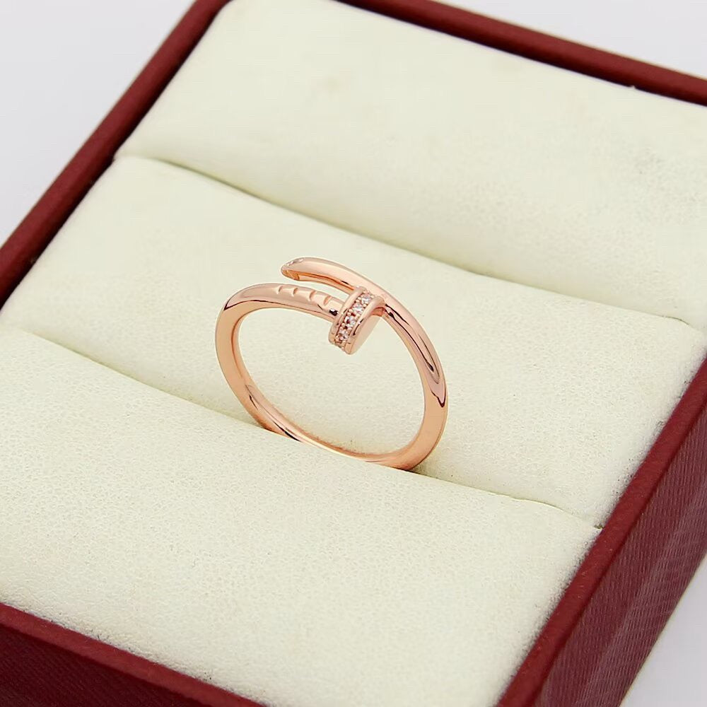 [ELAN LUXE]JUSTE 1.8MM HALF DIAMOND RING