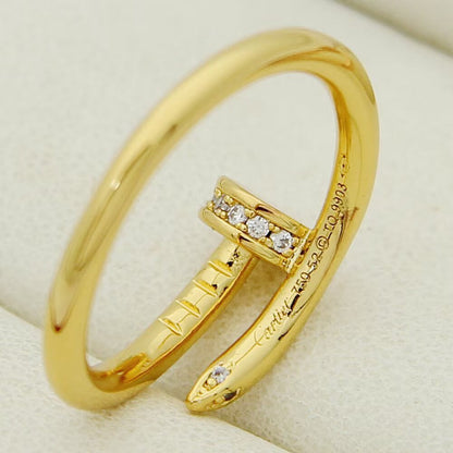 [ELAN LUXE]JUSTE 1.8MM HALF DIAMOND RING