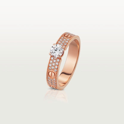 [ELAN LUXE]LOVE RING 3.6MM 1 BIG DIAMOND FULL DIAMOND