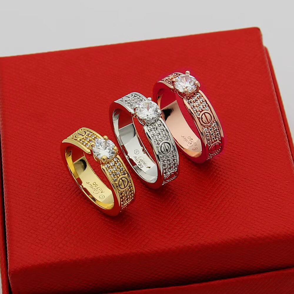 [ELAN LUXE]LOVE RING 3.6MM 1 BIG DIAMOND FULL DIAMOND