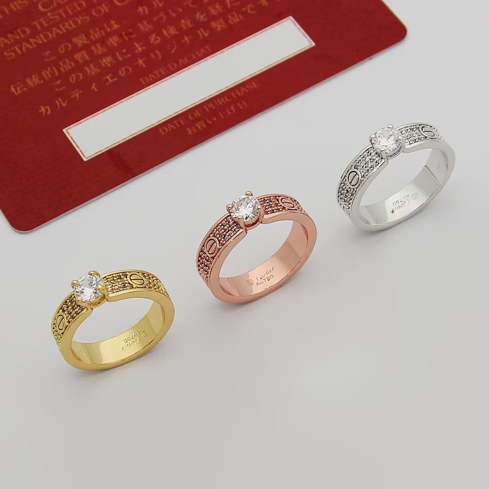 [ELAN LUXE]LOVE RING 3.6MM 1 BIG DIAMOND FULL DIAMOND