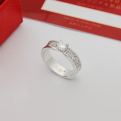 [ELAN LUXE]LOVE RING 3.6MM 1 BIG DIAMOND FULL DIAMOND
