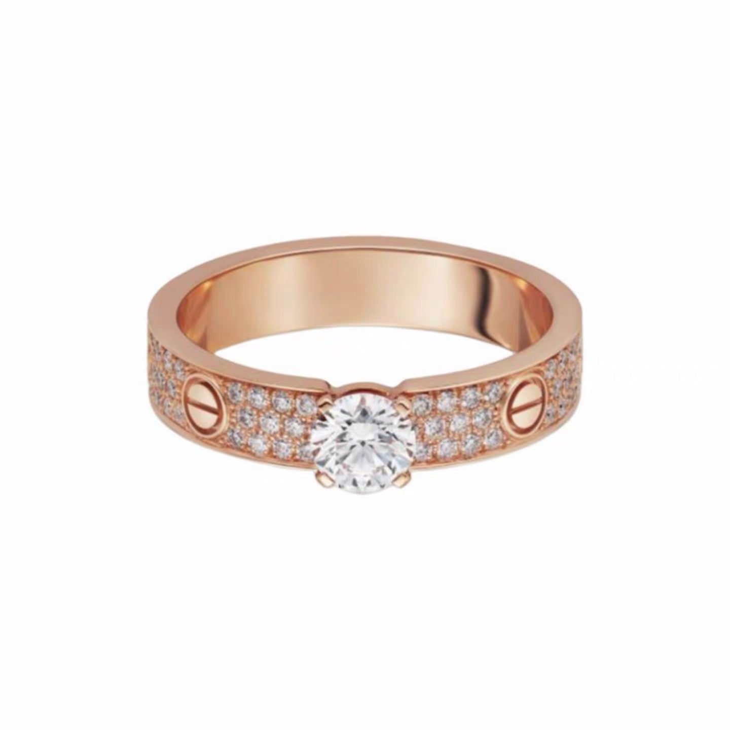 [ELAN LUXE]LOVE RING 3.6MM 1 BIG DIAMOND FULL DIAMOND